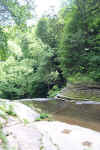 View above Lower Greeter Falls